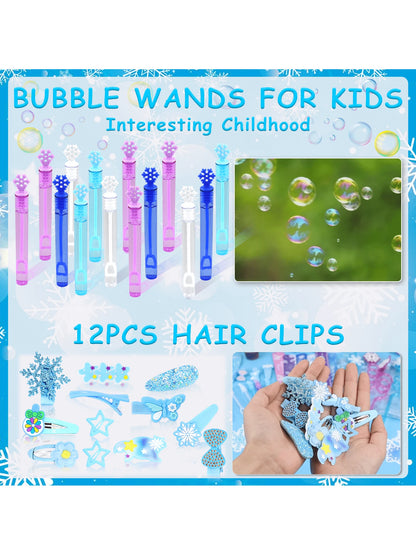 158PCS Frozen Party Favors – Ice Theme Goodie Bag Fillers, Pinata Bulk Toys & 12+ Party Supplies – Perfect For Birthday Party, Classroom Activities, Easter Gifts