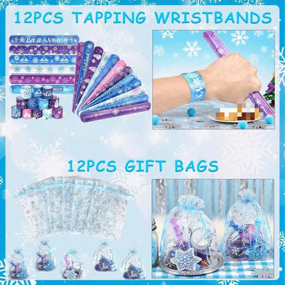 158PCS Frozen Party Favors – Ice Theme Goodie Bag Fillers, Pinata Bulk Toys & 12+ Party Supplies – Perfect For Birthday Party, Classroom Activities, Easter Gifts