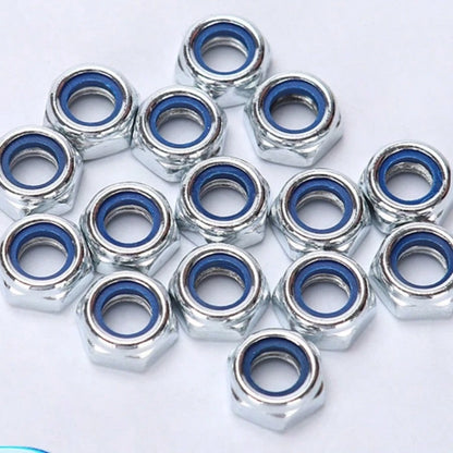 162pcs Stainless Steel Nylon Insert Hex Lock Nuts, M4/M5/M6/M8/M10 Self-Locking Hexagon Nuts, For Maintenance And Installation