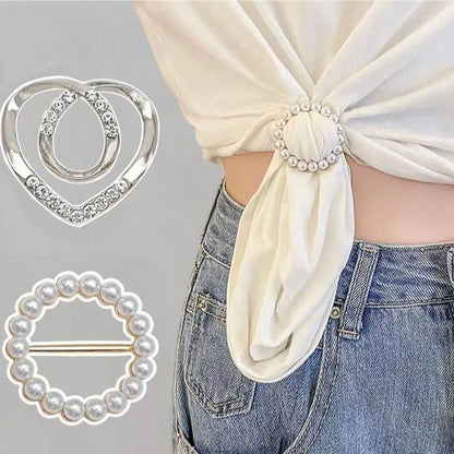 16pcs/8pcs/4pcs Fashion Gold & Silver Scarf Clips, Metal Clothing Corner Knot Clips, Elegant 4pcs Clothing Corner Clips- Fashionable Metal Round Collar Clips For Women Blouses And Dresses, Scarf & Sh