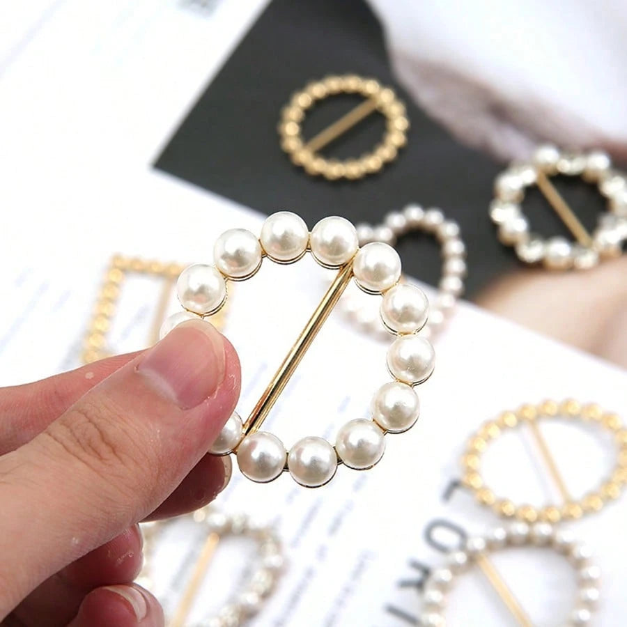 16pcs/8pcs/4pcs Fashion Gold & Silver Scarf Clips, Metal Clothing Corner Knot Clips, Elegant 4pcs Clothing Corner Clips- Fashionable Metal Round Collar Clips For Women Blouses And Dresses, Scarf & Sh