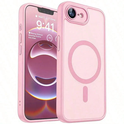 17E 16E 17 Air 16 15 14 13 12 11 Plus Pro Max Matte Translucent Magnetic Phone Case Lens Protection Anti-Drop Protective Shell