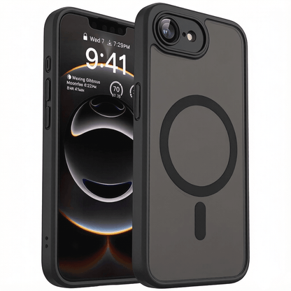 17E 16E 17 Air 16 15 14 13 12 11 Plus Pro Max Matte Translucent Magnetic Phone Case Lens Protection Anti-Drop Protective Shell