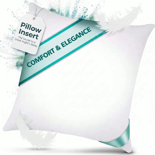 18-Inch 20-Inch 22-Inch Multi-Pack White Pillow Inserts, 2pcs 100% Microfiber Filled. Compatible With Various Pillowcases, Machine Washable & Hypoallergenic, Bohemian Style. Suitable For Beds And Pati