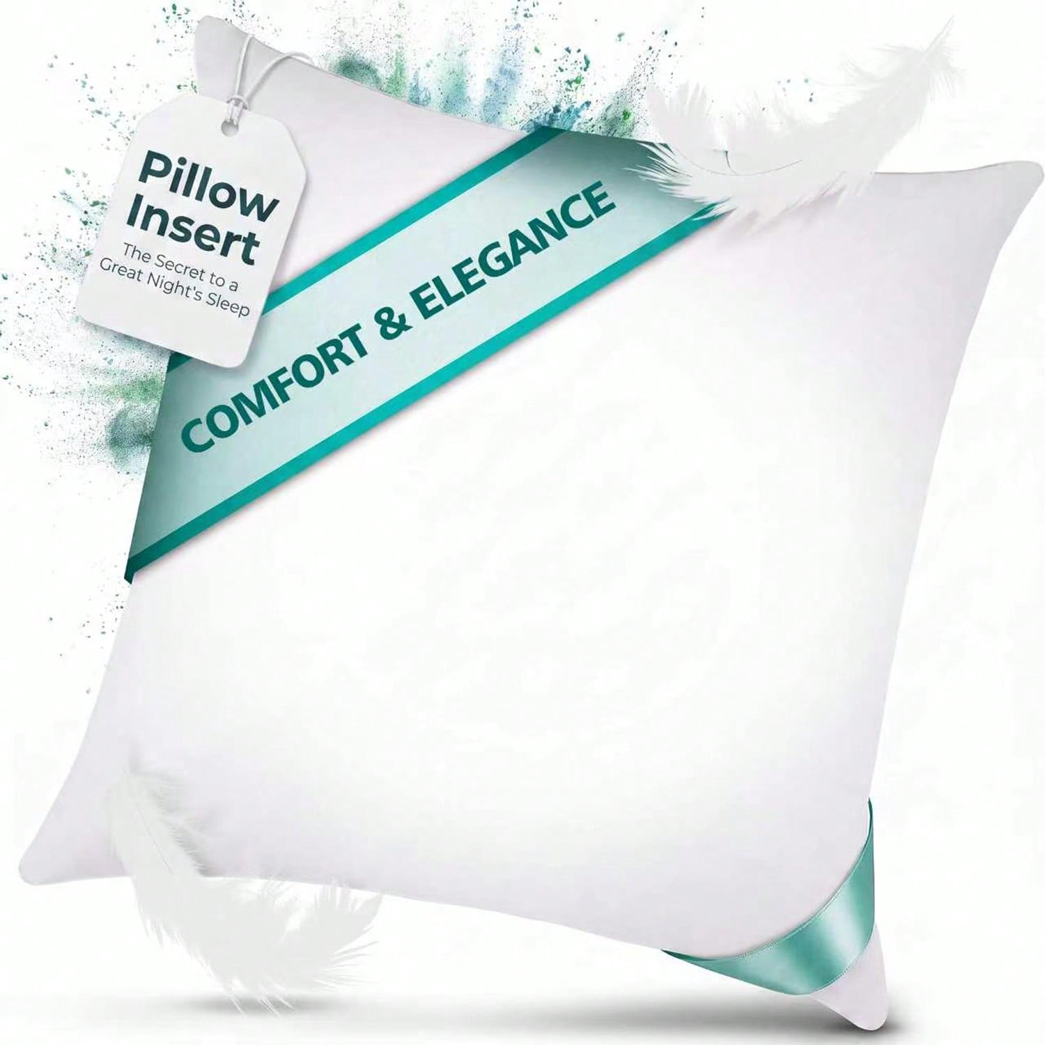 18-Inch 20-Inch 22-Inch Multi-Pack White Pillow Inserts, 2pcs 100% Microfiber Filled. Compatible With Various Pillowcases, Machine Washable & Hypoallergenic, Bohemian Style. Suitable For Beds And Pati