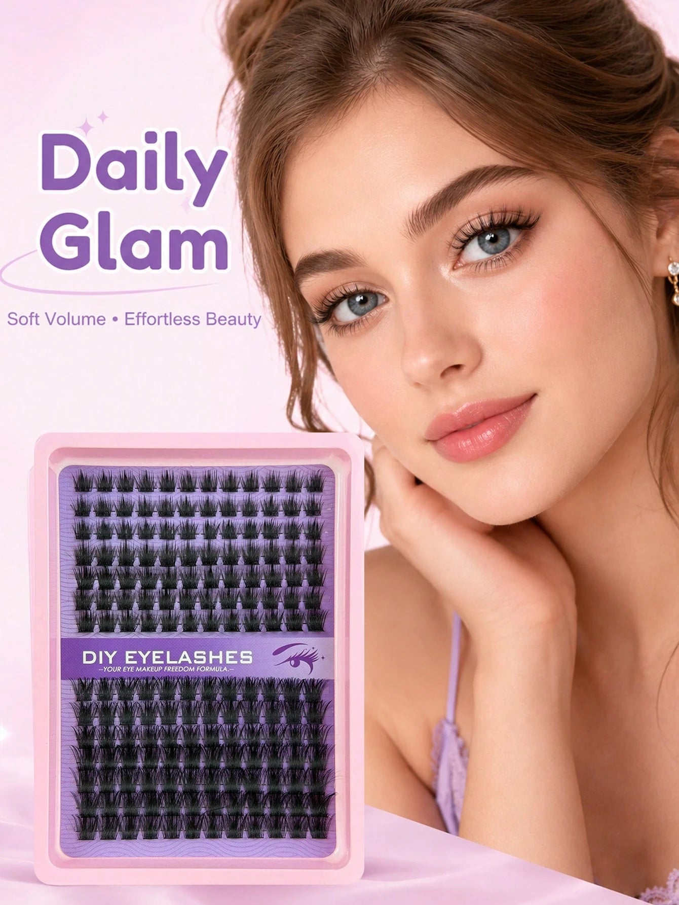 182pcs Lash Cluters Kit 10-16mm Fake Lashes Large Capacity Segmented Upper Eye Soft, Naturally Curled, Slender, Thick And Suitable For Daily Use