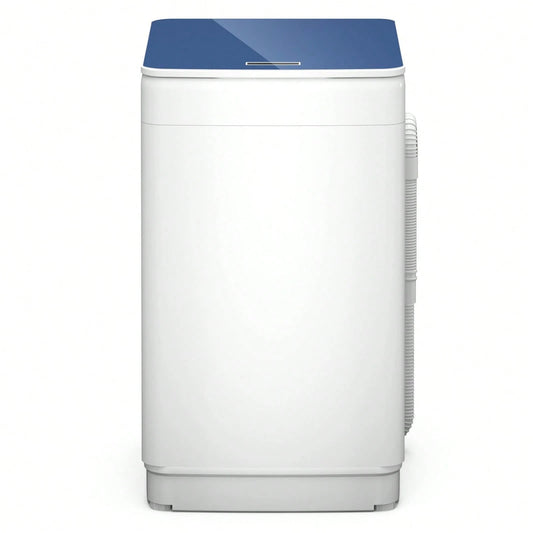 19 Lbs Portable Full Automatic Washing Machine, Compact Laundry Washer Machine With 7 Wash Programs, Built-In Drain Pump, LED Display Washer And Spin Dryer Combo For Apartments, Dorms, RVs