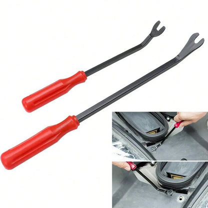 19Pcs Car Trim Removal Tool Set Hand Tools Pry Bar Panel Door Interior Clip Kit (RED)
