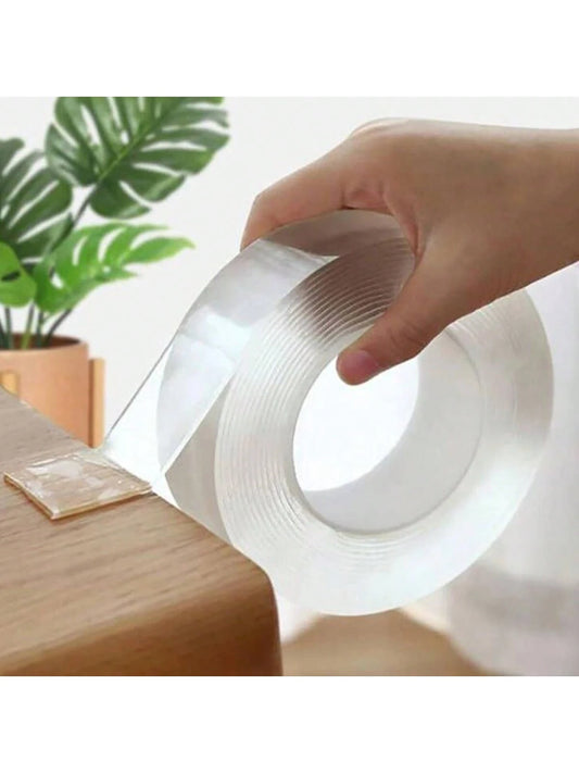 1pc 1/3/5m Nano Tape Double Sided Tape Transparent Reusable Waterproof Adhesive Tapes Monster Tape Reusable Wall Stickers Strong Sticky Glue Car Bathroom Kitchen Home Party Balloon Decoration Accessor