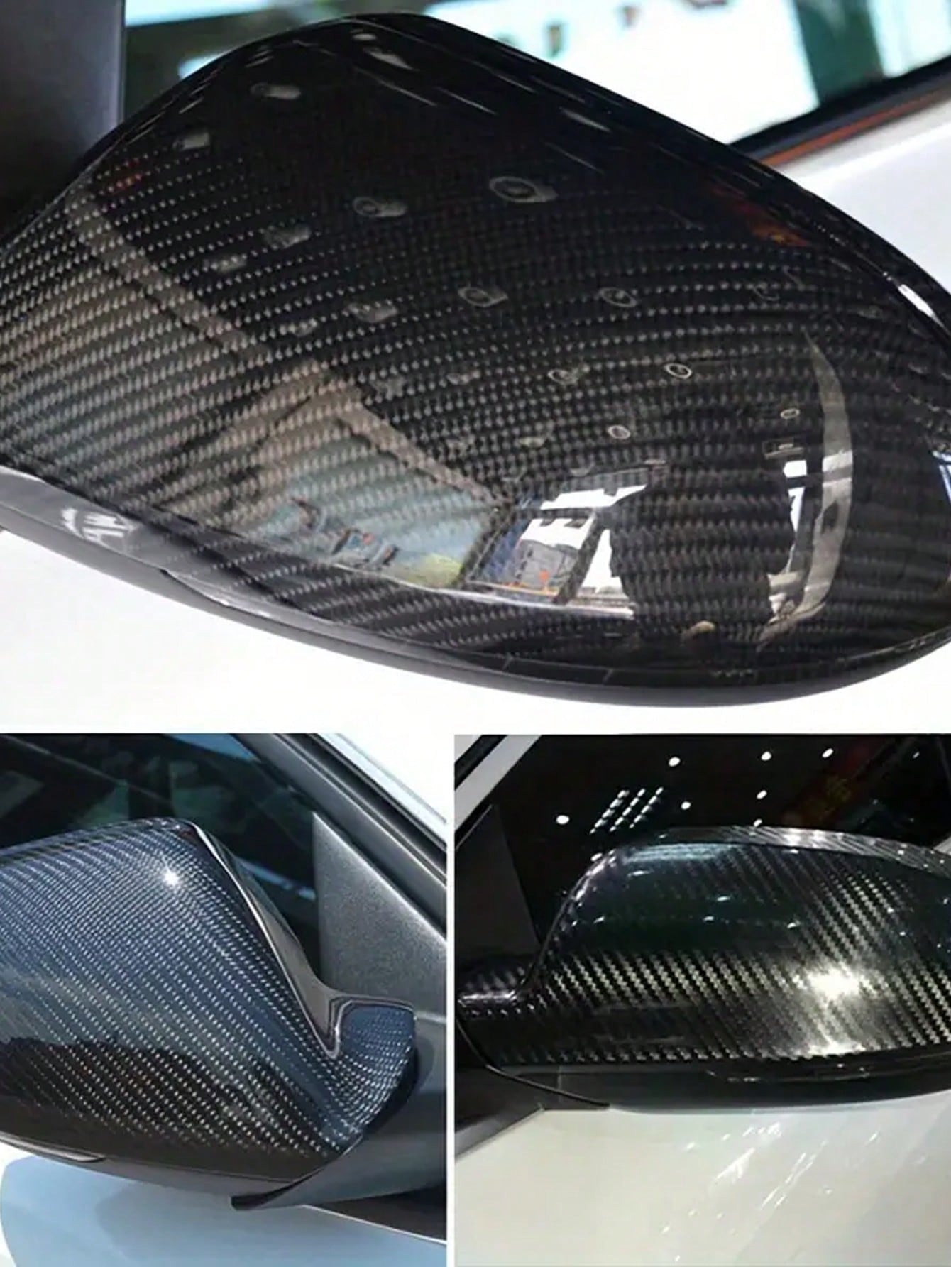 1pc 10x152cm 7D Carbon Fiber Vinyl Film Car Sticker Glossy Car Interior Wrap Sticker Car Home Door Decals Protect Your More Cool DIY Paste