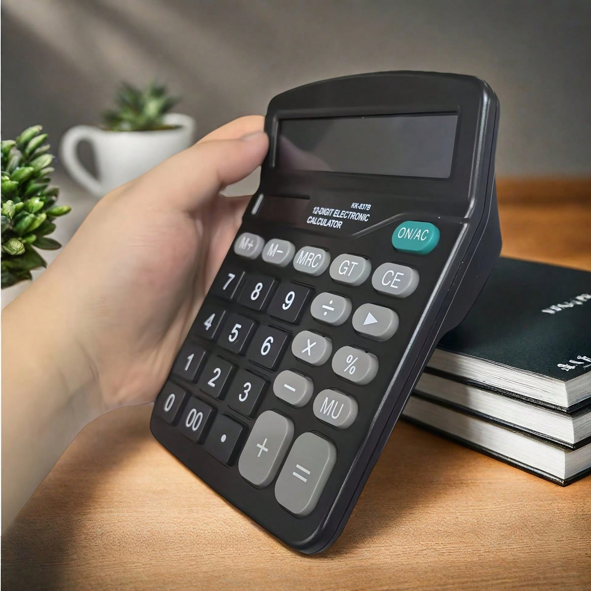 1pc 12-Digit Electronic Calculator: Dual Power Supply + Precise Calculation + Multi-Function Keys, Suitable For Office Finance Accounting, Student Homework, Household Daily Bookkeeping, High Cost-Perf