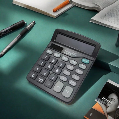 1pc 12-Digit Electronic Calculator: Dual Power Supply + Precise Calculation + Multi-Function Keys, Suitable For Office Finance Accounting, Student Homework, Household Daily Bookkeeping, High Cost-Perf