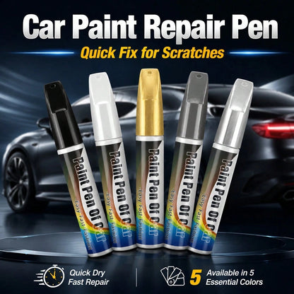 1Pc 12ML Universal Car Scratch Repair Pen, Auto Touch Up Paint Pen For Car Care, Quick Fix Scratches And Chips, Portable Auto Paint Marker For Daily Commute And Travel, Black