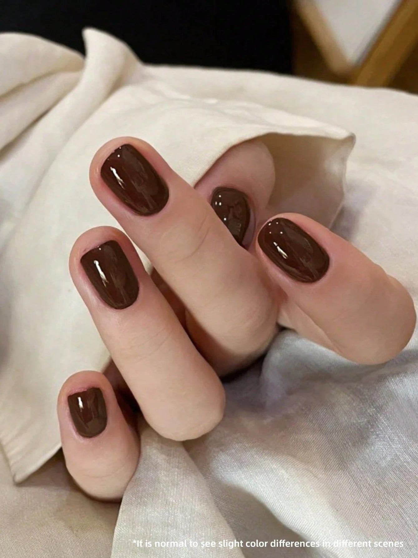 1pc 15ml Chocolate Brown Gel Nail Polish Starter Pure Soak Off No Wipe Nail Gel Polish Suitable For All Seasons