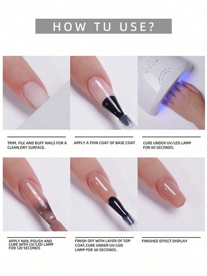 1pc 15ml Chocolate Brown Gel Nail Polish Starter Pure Soak Off No Wipe Nail Gel Polish Suitable For All Seasons