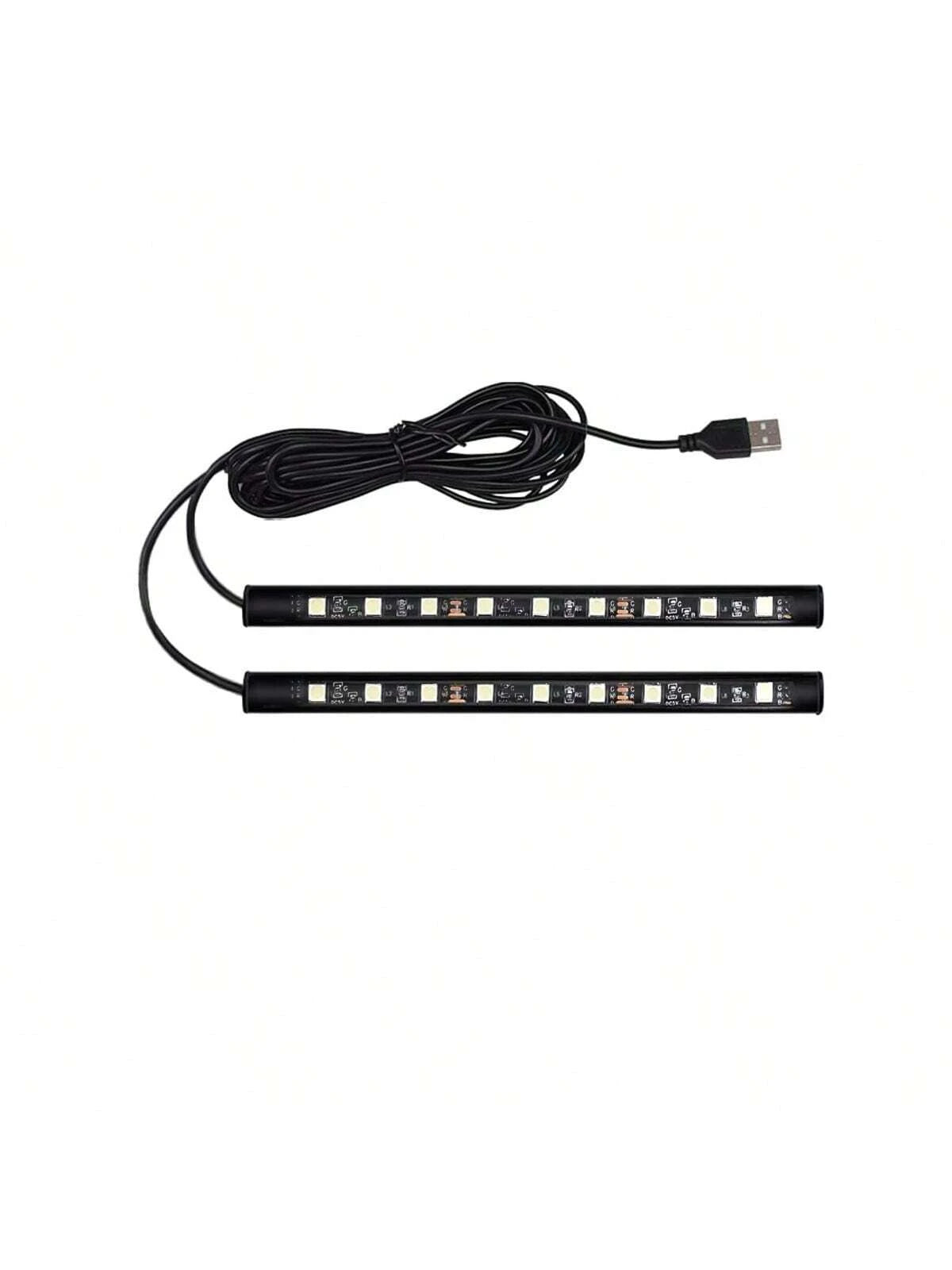 1pc 2 In 1 USB Car Decorative Ambient Light