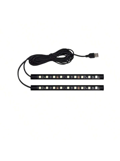 1pc 2 In 1 USB Car Decorative Ambient Light