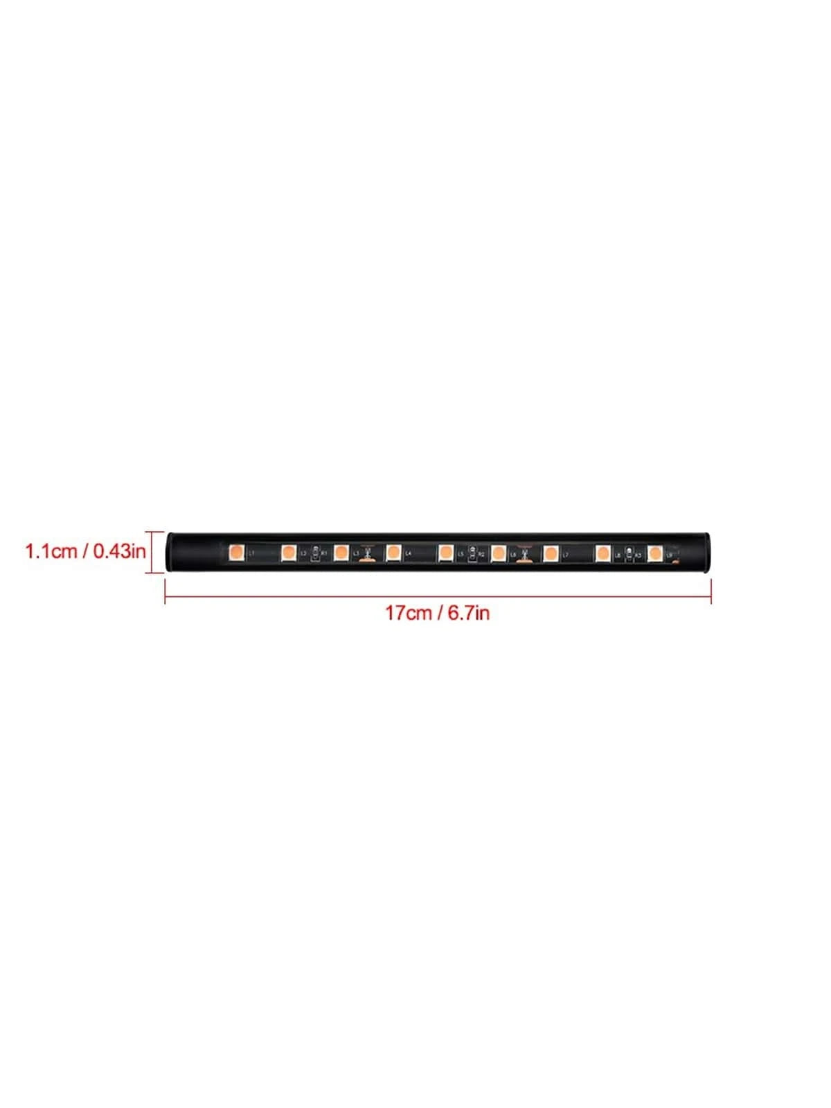 1pc 2 In 1 USB Car Decorative Ambient Light