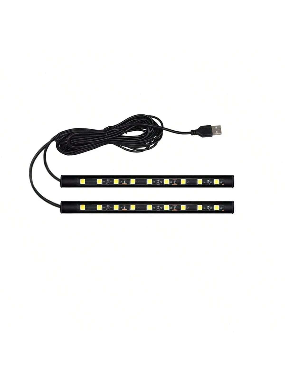 1pc 2 In 1 USB Car Decorative Ambient Light