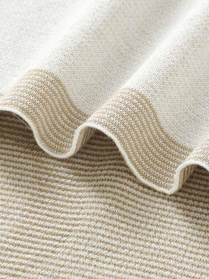 1pc 26 Letter Knitted Baby Blanket, Minimalist Casual Infant Throw Blanket, Suitable For All Seasons