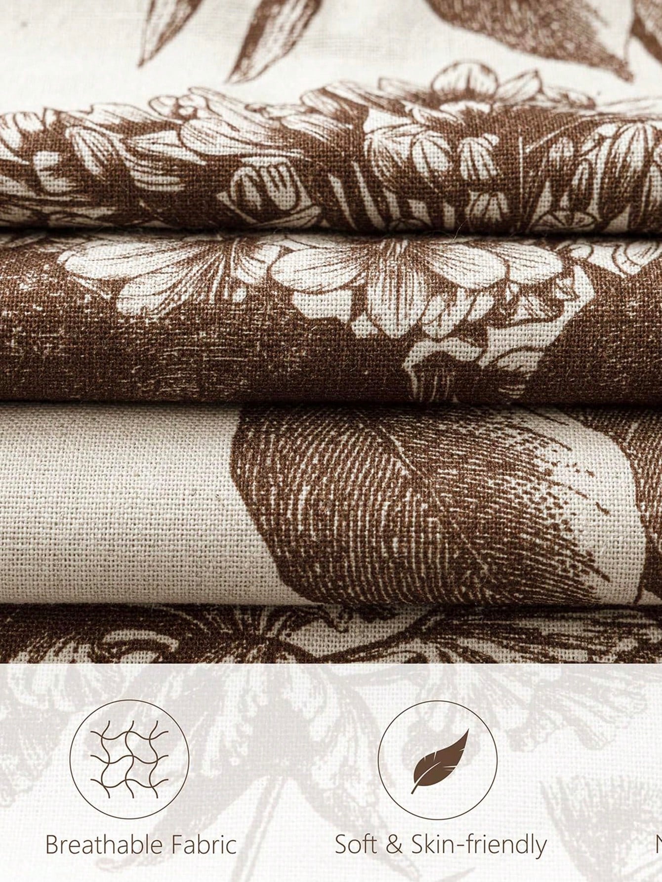 1pc/2pcs/4pcs Beige Vintage Brown Tone Sketch Hydrangea Floral Print Pillowcase, Wabi-Sabi Style Bedroom Decor| Living Room Decor| Room Decor, Polyester Durable Hard Fabric Single-Sided Print Cushio