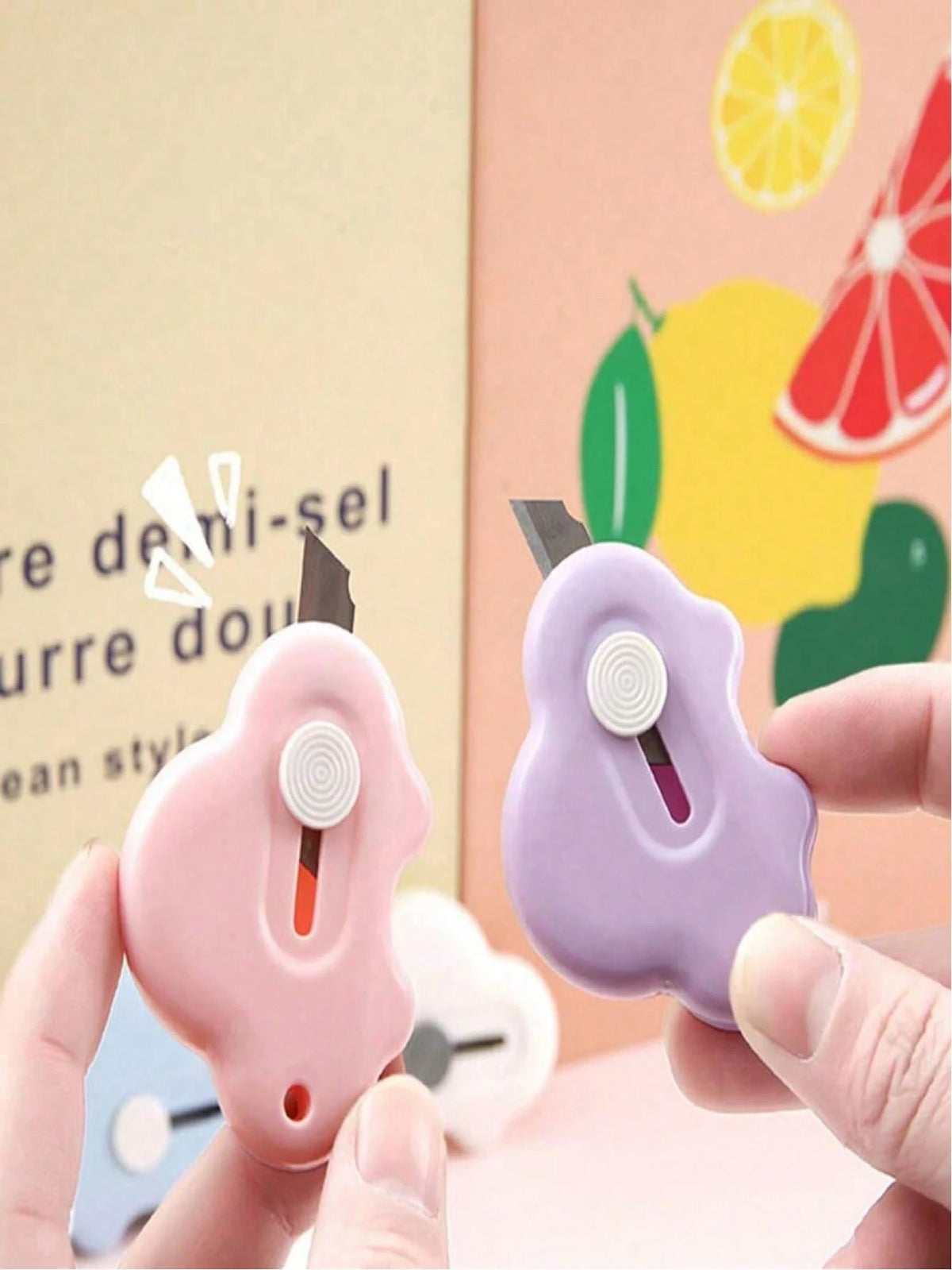 1pc/2pcs/5pcs Cloud Shaped Cute Mini Car Multi-Function Knife, Portable Small Student Stationery, Craft Tool