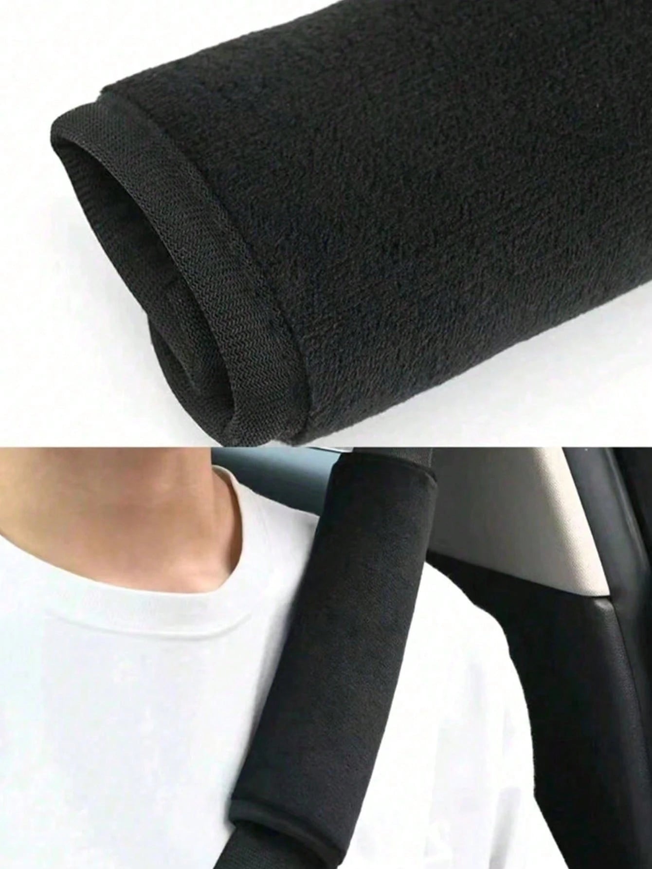 1pc/2pcs Car Plush Seat Belt Shoulder Cover Car Protective Belt Cover Pink Car Accessories General Creative Car Seat Belt Cushion Cover