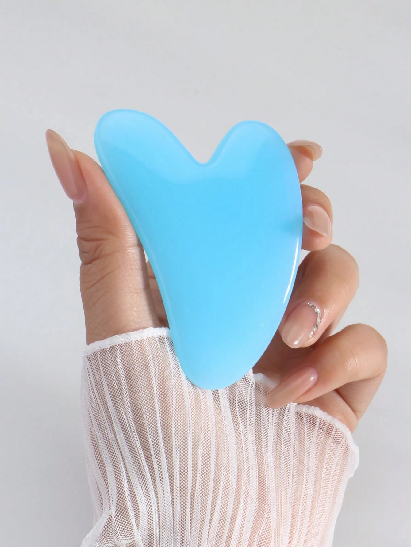 1pc/2pcs Face Beauty Massage Set, Dual Roller, Triangle Scraper Body Massage Tools Set, Light Blue,Beauty,Skin Care Products,Spa,Self Care,Skin Care Tools,Face Care,Esthetician Supplies,Massage,Face M