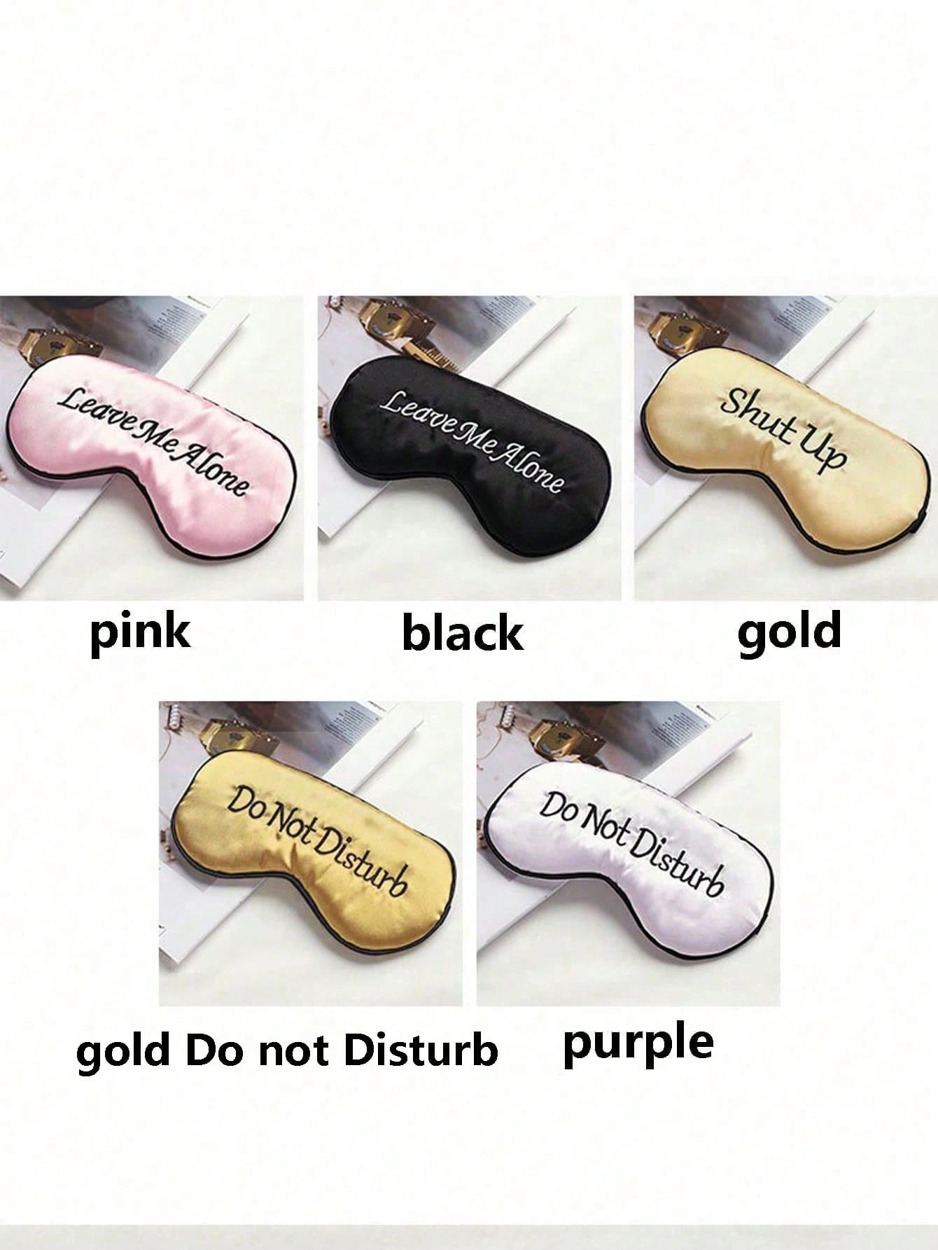 1pc/2pcs Funny Silk Sleeping Eye Mask, Soft & Light Blocking Eye Cover, Adjustable Strap Airplane Sleep Mask Suitable For Men And Women For Travel, Nap, Meditation,School,Back To School,Travel,Travel