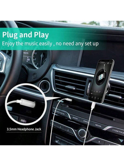 1pc 3.5mm Auxiliary Audio Cable Compatible With IPhone 14 Series, 3.5mm Headphone Jack Adapter Cord For Car, Home Stereo Speakers, Headphones Compatible With IPhone 14 Pro Max/14 Pro/14 Plus/14/13/12