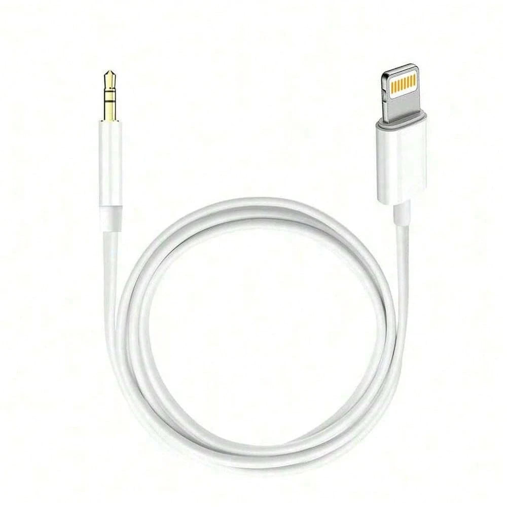 1pc 3.5mm Auxiliary Audio Cable Compatible With IPhone 14 Series, 3.5mm Headphone Jack Adapter Cord For Car, Home Stereo Speakers, Headphones Compatible With IPhone 14 Pro Max/14 Pro/14 Plus/14/13/12
