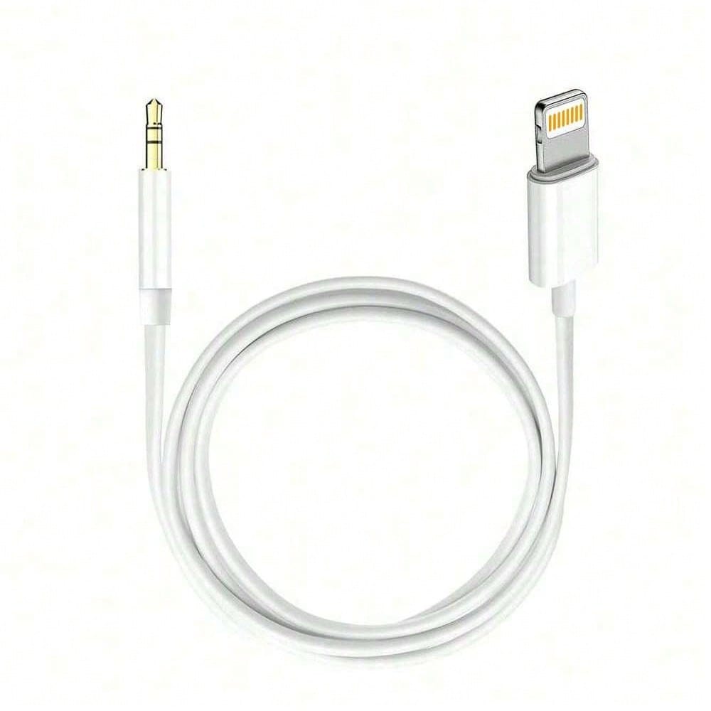 1pc 3.5mm Auxiliary Audio Cable Compatible With IPhone 14 Series, 3.5mm Headphone Jack Adapter Cord For Car, Home Stereo Speakers, Headphones Compatible With IPhone 14 Pro Max/14 Pro/14 Plus/14/13/12