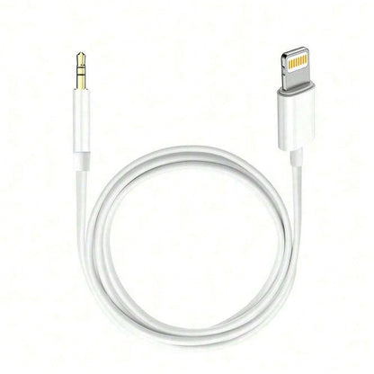 1pc 3.5mm Auxiliary Audio Cable Compatible With IPhone 14 Series, 3.5mm Headphone Jack Adapter Cord For Car, Home Stereo Speakers, Headphones Compatible With IPhone 14 Pro Max/14 Pro/14 Plus/14/13/12