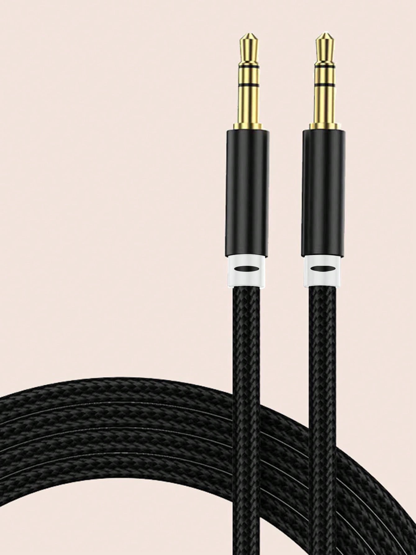 1pc 3.5mm Braided Audio Cable, Suitable For Phones, Car Use