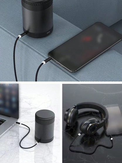 1pc 3.5mm Braided Audio Cable, Suitable For Phones, Car Use