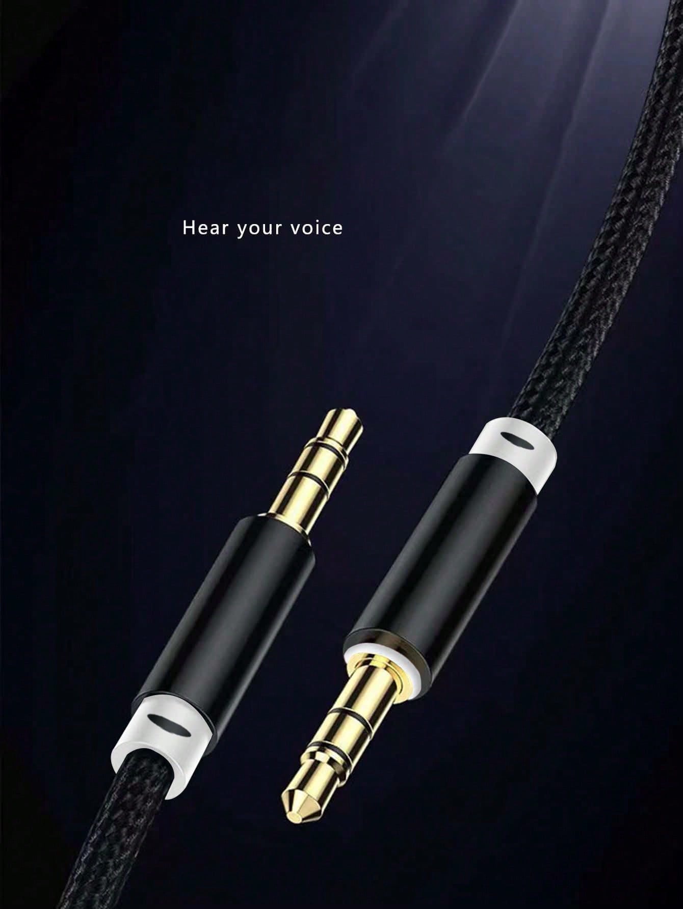 1pc 3.5mm Braided Audio Cable, Suitable For Phones, Car Use