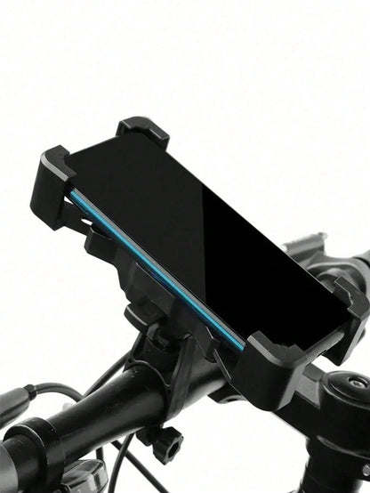 1PC 360° Rotatable Phone Holder Non-Slip Handlebar Mount For Motorcycle Electric Bike Universal Vehicle Accessory Back To School Essential