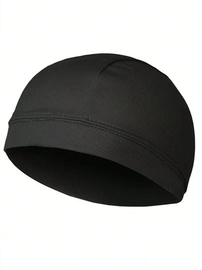 1pc/3pcs/5pcs Men'S Cycling Helmet Liner Skull Cap- Super Elastic, Sweat-Absorbent, Knitted Polyester & Spandex Inner Cap For Sports
