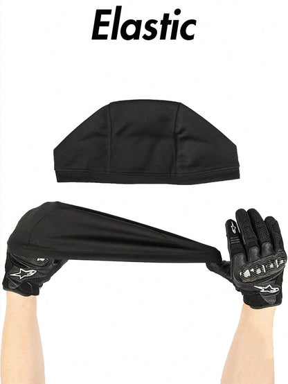 1pc/3pcs/5pcs Men'S Cycling Helmet Liner Skull Cap- Super Elastic, Sweat-Absorbent, Knitted Polyester & Spandex Inner Cap For Sports
