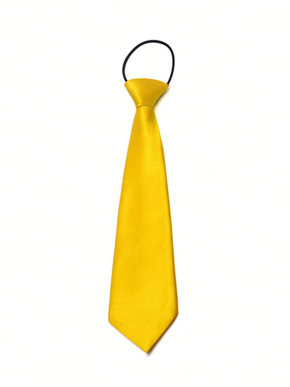1pc A Boy And Girl Gentleman Fashion Student Knot Free Performance Tie Suitable For Formal Occasions, Parties And Gatherings