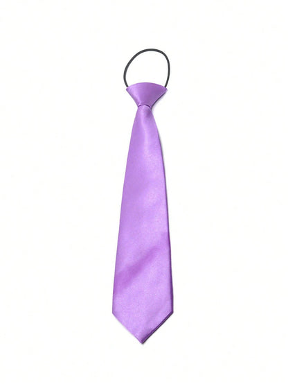 1pc A Boy And Girl Gentleman Fashion Student Knot Free Performance Tie Suitable For Formal Occasions, Parties And Gatherings