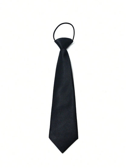 1pc A Boy And Girl Gentleman Fashion Student Knot Free Performance Tie Suitable For Formal Occasions, Parties And Gatherings