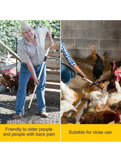 1pc Adjustable Cleaner, 3-In-1 Sieve Shovel, For Removing Poultry Droppings, Non-Stick Metal Shovel, Easily Sift Bedding, Sand And Wood Shavings