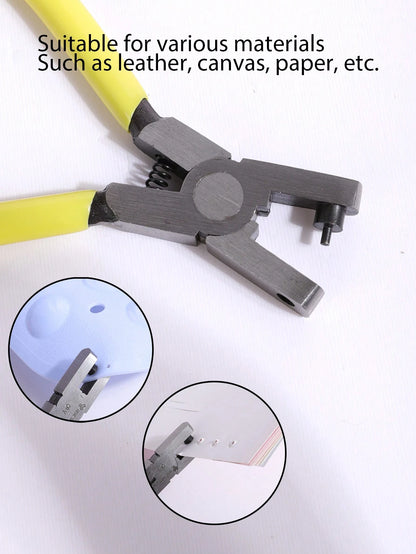 1pc Adjustable Leather Strap Hole Punch Tool, Suitable For Belts, Wristbands, Heavy Duty