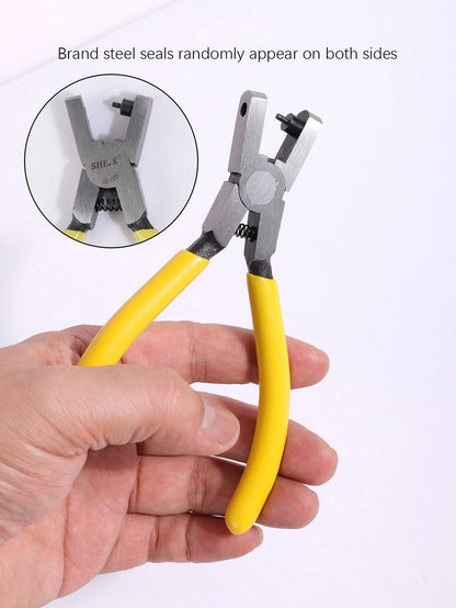 1pc Adjustable Leather Strap Hole Punch Tool, Suitable For Belts, Wristbands, Heavy Duty