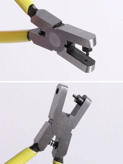 1pc Adjustable Leather Strap Hole Punch Tool, Suitable For Belts, Wristbands, Heavy Duty