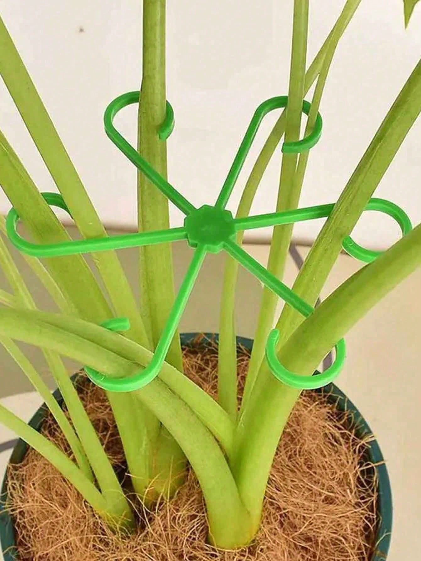 1pc Adjustable Plant Support Stake, Wrought Iron Plant Fixing Bracket, Outdoor Potted Plant Fixing Decorative Tool, Plant Stabilizer And Support System - Metal Climbing Plant Trainer, Ideal For Health