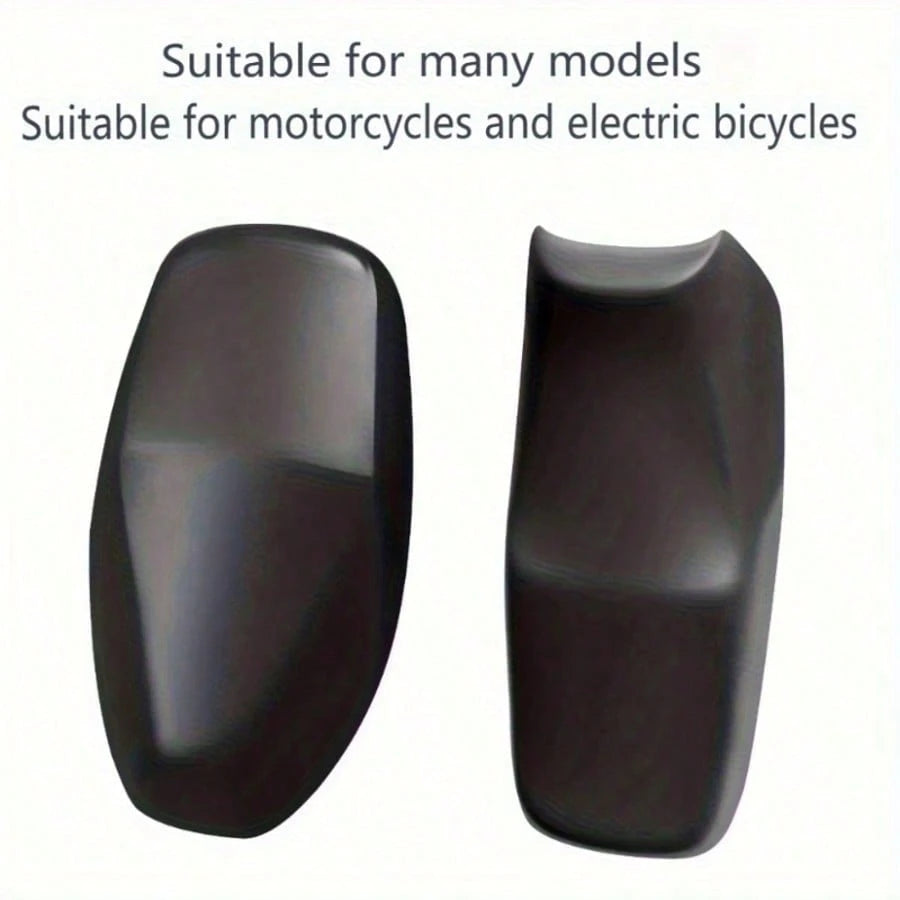 1pc All-Weather Motorcycle And Scooter Seat Cover, Waterproof, UV/Sun Protection, Black Glossy Thickened, With Elastic Edge And Adjustable Straps, Scooter Dedicated Thickened Rain Cover Sunshade, Dura