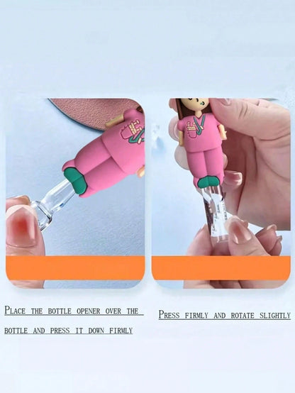1pc Ampoule Opener Keychain, Syringe Shaped Cutter, Nurse/Doctor Ampoule Opening Assist Tool, Bottle Breaker- Can Be Used As A Keychain, Backpack Charm, Car Keychain, Bag Accessory Or Decoration. Sui