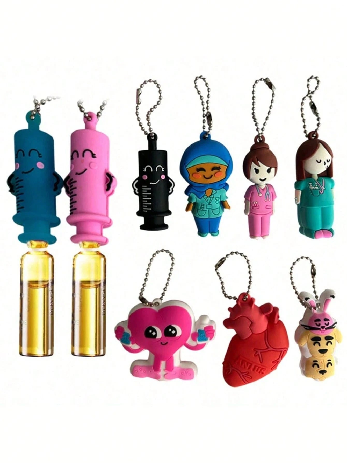 1pc Ampoule Opener Keychain, Syringe Shaped Cutter, Nurse/Doctor Ampoule Opening Assist Tool, Bottle Breaker- Can Be Used As A Keychain, Backpack Charm, Car Keychain, Bag Accessory Or Decoration. Sui